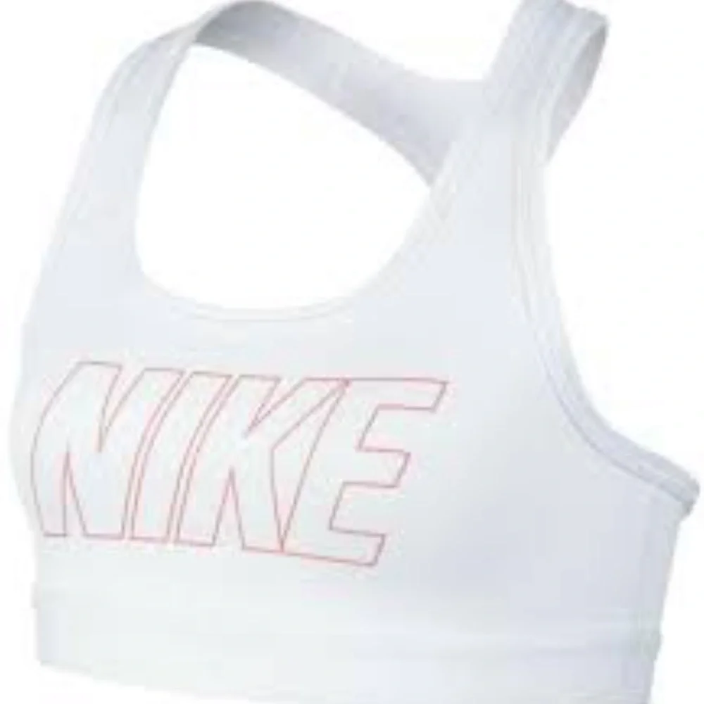 White Nike Pro Little Girls Bra